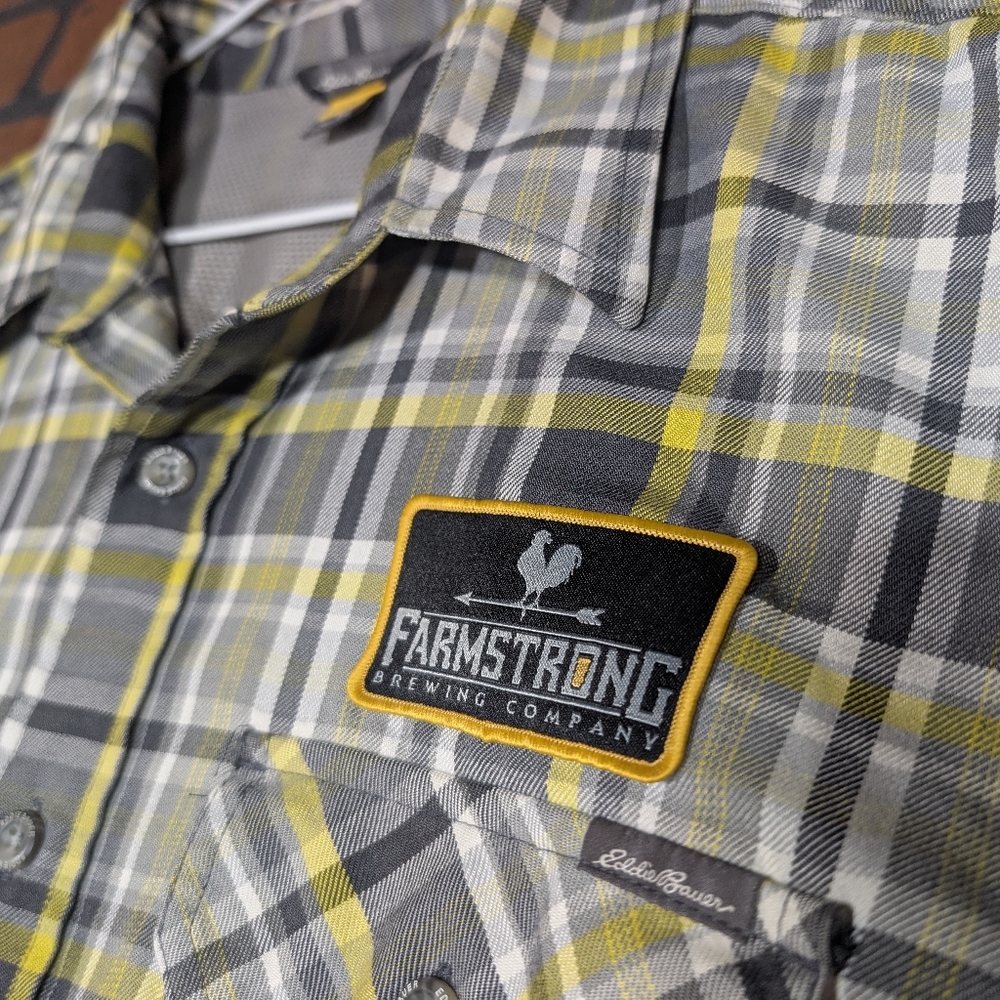 Plaid‎ Brewery Shirt with Farmstrong Patch